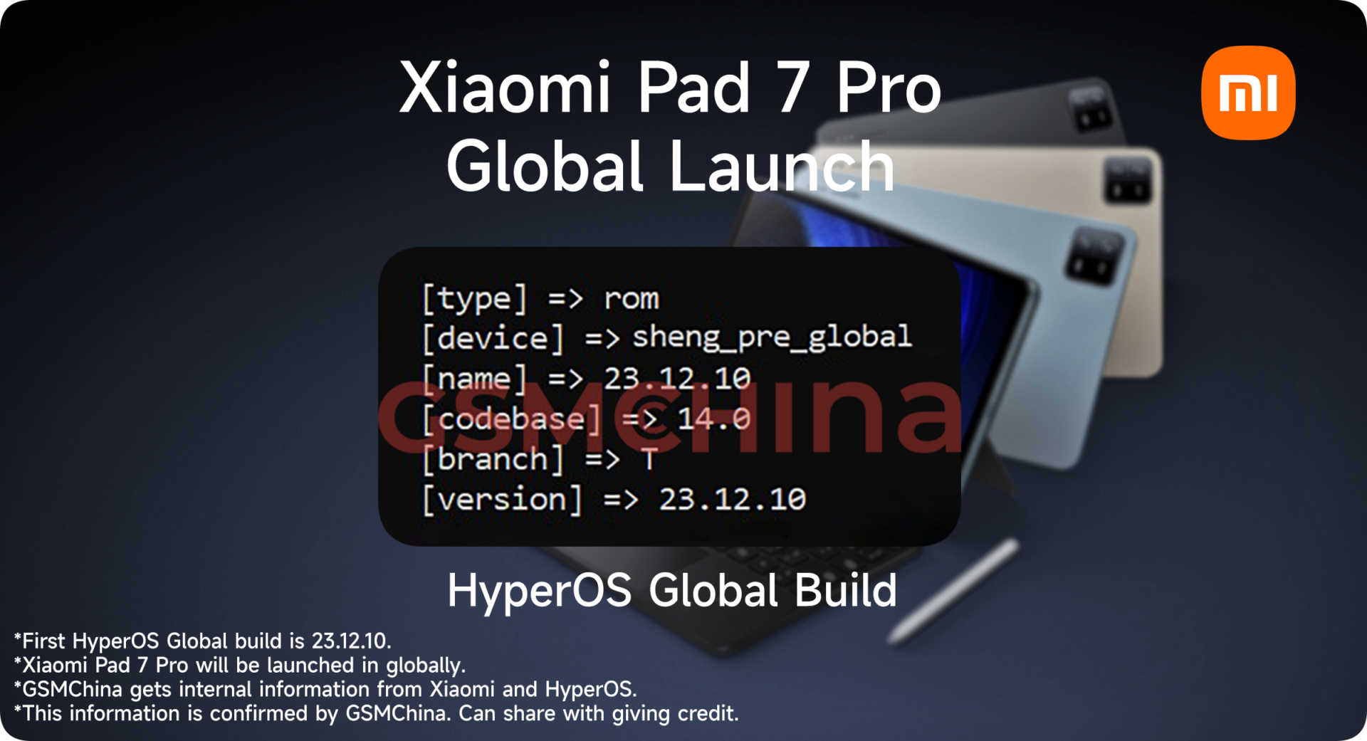 Xiaomi Pad 7 Series Launch Specs Features China 3C certification platform